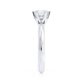 1.0 CT Round Shaped Moissanite Solitaire Style Engagement Ring 2